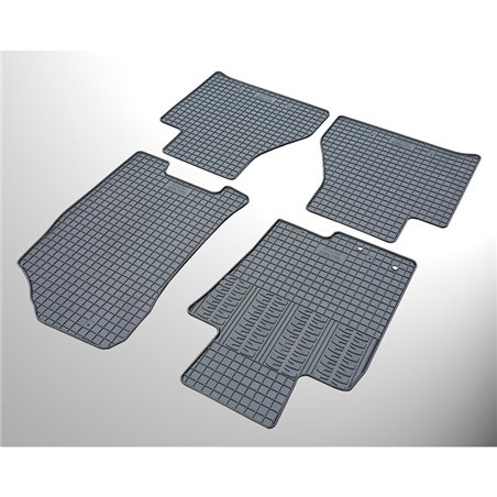 Set tapis de caoutchouc sur mesure pour Nissan Navara 2016- & Renault Alaskan 2016- (4-pièces + points de fixage) Set tapis de caoutchouc sur mesure pour Nissan Navara 2016- & Renault Alaskan 2016- (4-pièces + points de fixage)