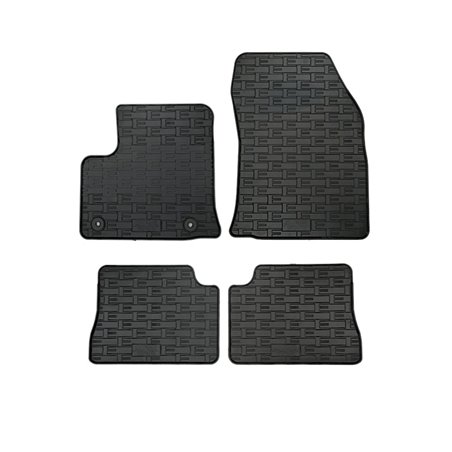 Set tapis de caoutchouc sur mesure pour Peugeot e-208 / Opel e-Corsa F / Citroën DS3 Crossback Electric 2019- (4-pièces + points Set tapis de caoutchouc sur mesure pour Peugeot e-208 / Opel e-Corsa F / Citroën DS3 Crossback Electric 2019- (4-pièces + points