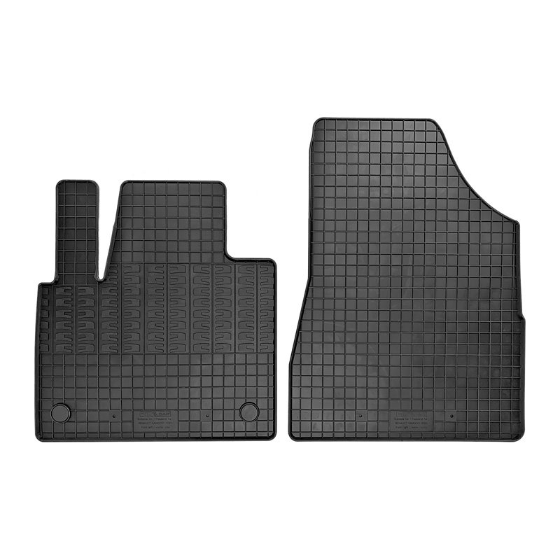 Set tapis de caoutchouc sur mesure pour Mercedes Citan (W420) Box & Renault Kangoo Furgon & Nissan Townstar 2021- (2-pièces + po