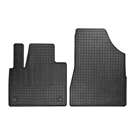 Set tapis de caoutchouc sur mesure pour Mercedes Citan (W420) Box & Renault Kangoo Furgon & Nissan Townstar 2021- (2-pièces + po