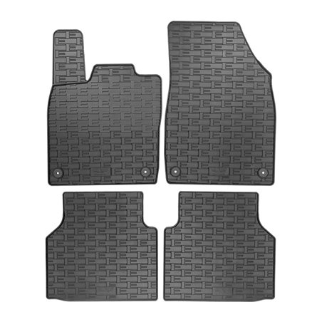 Set tapis de caoutchouc sur mesure pour Volkswagen ID.4 / ID.5 2020- & Skoda Enyaq iV 2020- incl. Coupé & Audi Q4 E-Tron (F4B) 2 Set tapis de caoutchouc sur mesure pour Volkswagen ID.4 / ID.5 2020- & Skoda Enyaq iV 2020- incl. Coupé & Audi Q4 E-Tron (F4B) 2