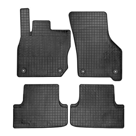 Set tapis de caoutchouc sur mesure pour Volkswagen Golf VIII eTSI HB 5-portes & Variant 2020- (4-pièces + points de fixage)