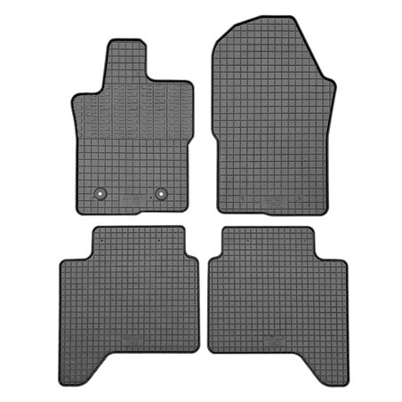 Set tapis de caoutchouc sur mesure pour Volkswagen Amarok 2022- & Ford Ranger II 2022- (4-pièces + points de fixage)