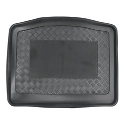 Bac de coffre 'anti-dérapant' sur mesure pour Ford Focus 5-portes 2010- (avec évidement de la petite roue de secours)