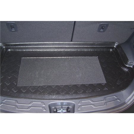 Bac de coffre 'anti-dérapant' sur mesure pour Kia Soul (XL) 2009-2013 Bac de coffre 'anti-dérapant' sur mesure pour Kia Soul (XL) 2009-2013