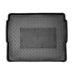 Bac de coffre 'anti-dérapant' sur mesure pour Peugeot 3008 II 2016- & Opel Grandland X 2017- (plancher de chargement élevé)