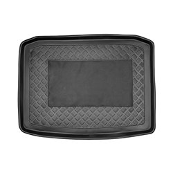 Bac de coffre 'anti-dérapant' sur mesure pour Seat Ateca 2WD 2016- & Skoda Karoq 2WD 2017- (plancher de chargement élevé)