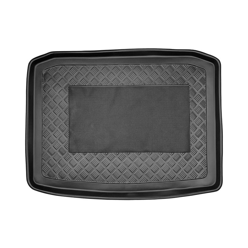 Bac de coffre 'anti-dérapant' sur mesure pour Seat Ateca 2WD 2016- & Skoda Karoq 2WD 2017- (plancher de chargement élevé)
