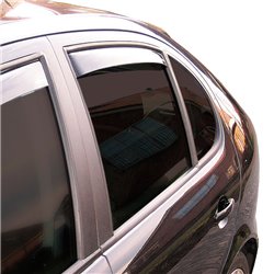 Déflecteurs latéraux Master Noir (arrière) sur mesure pour Toyota Auris 5 portes 2013-