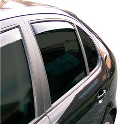 Déflecteurs latéraux Master Noir (arrière) sur mesure pour Toyota Rav4 5 portes 2013-2018