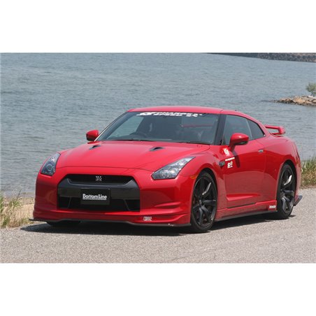 Chargespeed Spoiler Avant sur mesure pour Nissan GT-R R35 BottomLine (FRP Noir)