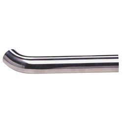Tube de Filtre à air universel d'aluminium - 45 Degré - Diamètre 76mm - Longueur 70cm
