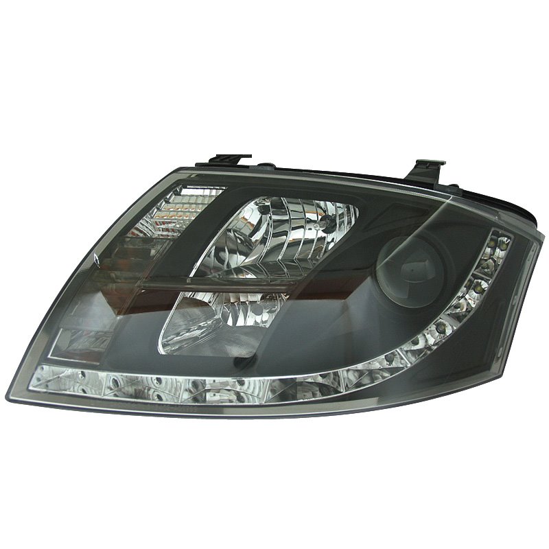 Set de Phares avec aspect Diurnes sur mesure pour Audi TT 8N 1999-2005 - Noir