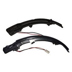 Set de Clignotants de Rétroviseurs LED sur mesure pour Audi Q5 2012-2016 & Q7 2010-2015 - Fumée - incl. Feux Dynamiques