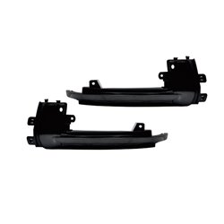 Set de Clignotants de Rétroviseurs LED sur mesure pour Audi divers modèles - Fumée - incl. Feux Dynamiques