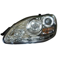 Set de Phares avec aspect Diurnes sur mesure pour Mercedes-Benz Classe-S W220 2001-2005 avec Xenon OE - Chromé