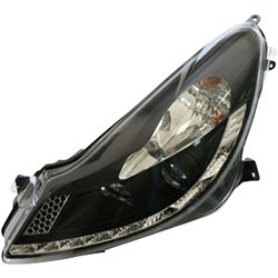 Set de Phares avec aspect Diurnes sur mesure pour Opel Corsa D 2006-2010 - Noir