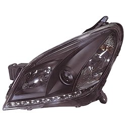 Set de Phares avec aspect Diurnes sur mesure pour Opel Astra H 2004-2009 - Noir
