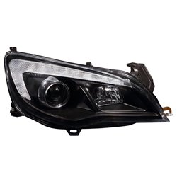Set de Phares incl. DRL sur mesure pour Opel Astra J 5-portes 2009-2015 - Noir - incl. Moteur de Réglage