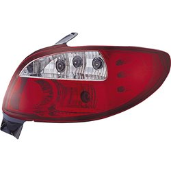 Set de Feux Arrière sur mesure pour Peugeot 206 excl. CC/SW - Rouge/Claire