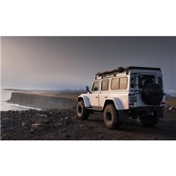 Glohh GL-2x Feux Arrières LED sur mesure pour Landrover 90/110 1983-1990 & Defender (LD) 1990-2016 - Noir (6-pièces)
