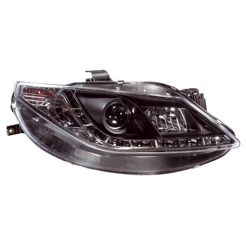 Set de Phares incl. DRL sur mesure pour Seat Ibiza 6J 3/5-portes 2008-2012 - Noir