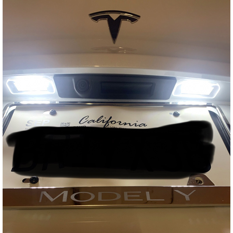 Eclairage des Plaques d'Immatriculation LED sur mesure pour Tesla Model 3 2017- & Model Y 2020- (High Output)