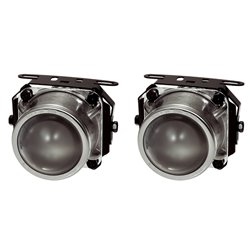 Set de Feux Anti-Brouillard Universelle Clair H7-12V-55W 74x156mm + Homologation ECE-R19