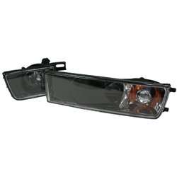 Set de Clignotants Avant sur mesure pour Volkswagen Golf III - Noir - incl. Feux anti-brouillard