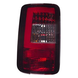 Set de Feux Arrière LED sur mesure pour Volkswagen Touran 2003-2006 & Caddy II 2004- - Rouge/Fumée