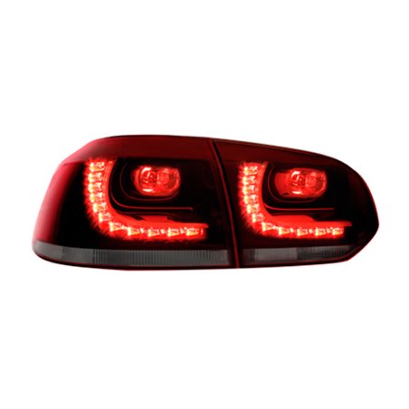 Set de Feux Arrière LED Look-R sur mesure pour Volkswagen Golf VI 2008-2012 excl. Variant - Rouge/Fumée