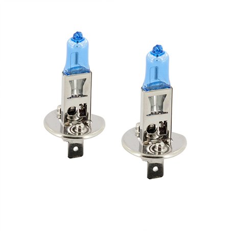 Ampoules Halogène SuperWhite Bleu H1 55W/12V/4200K, Set de 2 pièces (E13)