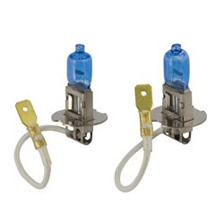 Ampoules Halogène SuperWhite Bleu H3 55W/12V/4200K, Set de 2 pièces (E13)