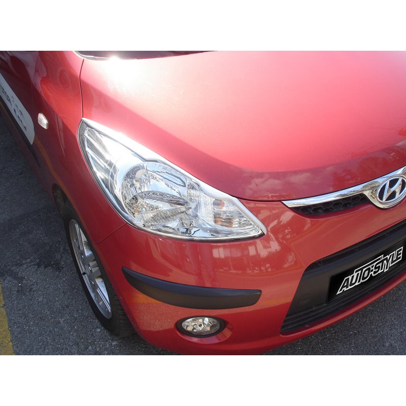 Casquettes de Phares sur mesure pour Hyundai i10 2008-2013 (ABS)