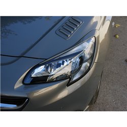 Casquettes de Phares sur mesure pour Opel Corsa E 2014- (ABS)