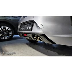 Jupe arrière (Diffuser) sur mesure pour Opel Corsa F GS-Line 2019- (avec écahppement double) (ABS)
