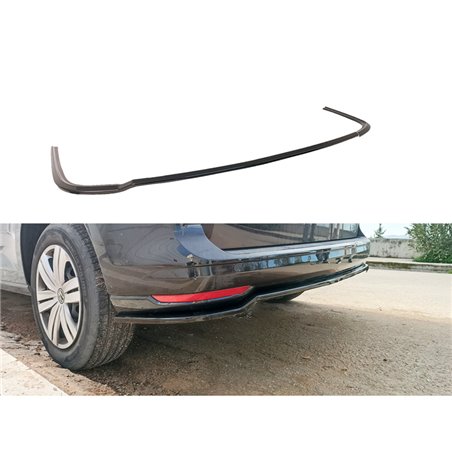 Jupe arrière (Diffuser) sur mesure pour Volkswagen Caddy V Box/MPV 2020- (ABS Noir Luisant) Jupe arrière (Diffuser) sur mesure pour Volkswagen Caddy V Box/MPV 2020- (ABS Noir Luisant)