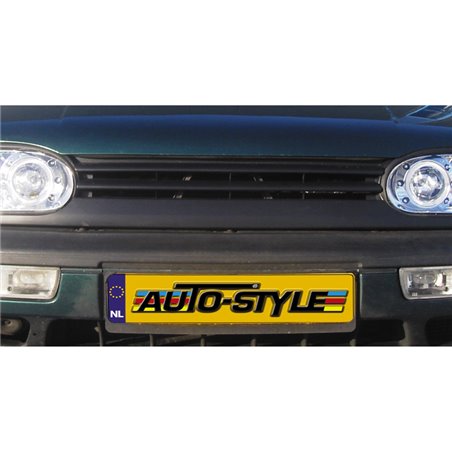 Grille sans logo sur mesure pour Volkswagen Golf III 1991-1997 (2-lattes)