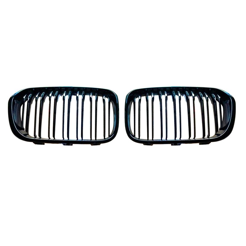 Grilles Noir Luisant sur mesure pour BMW Série 1 F20/F21 LCI 2015- 'M-Style'