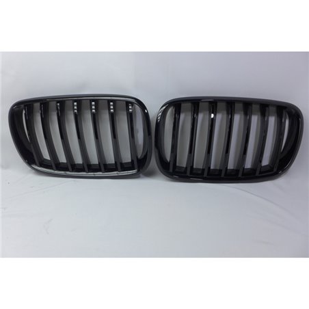 Grilles Noir Luisant sur mesure pour BMW X5 E70 / X6 E71 2007-2013