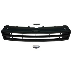 Grille sans logo sur mesure pour Volkswagen Polo 6R 2009-2014 - Noir