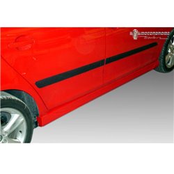 Jupes latérales sur mesure pour Skoda Fabia II 2007-2010 (ABS)