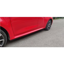 Jupes latérales sur mesure pour Toyota Yaris (P21) 2020- (PU-Rim noir mattes)