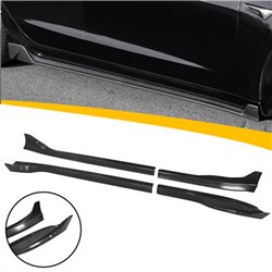 Set de jupes latérales sur mesure pour Tesla Model 3 2017- 'Aero' (ABS Noir luisant)