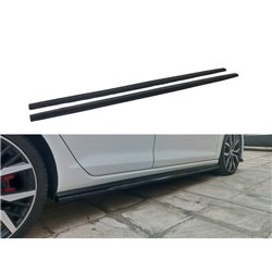 Jupes latérales sur mesure pour Volkswagen Golf 7 & 7.5 GTI 2012-2020 (ABS Noir luisant)