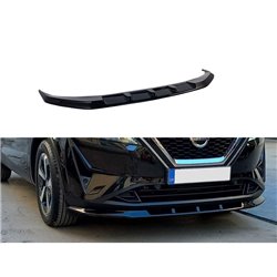 Spoiler avant sur mesure pour Nissan Qashqai III (J12) 2021- (ABS Noir luisant)