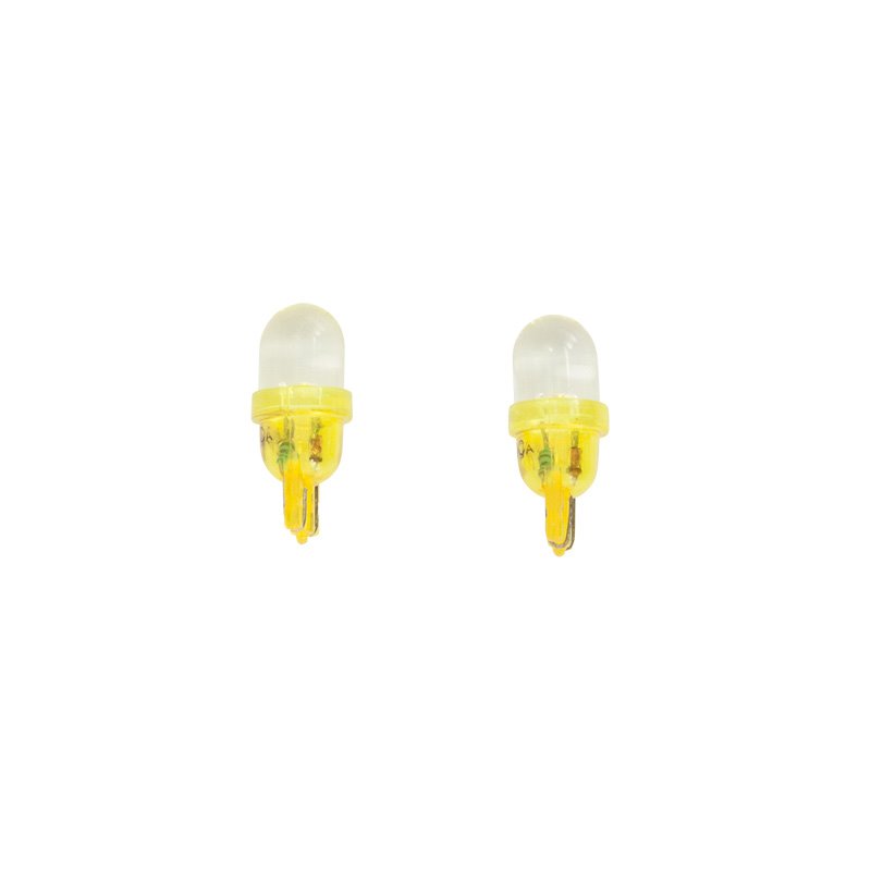 T-10 Ampoules LED 12V Jaune, set de 2 pièces
