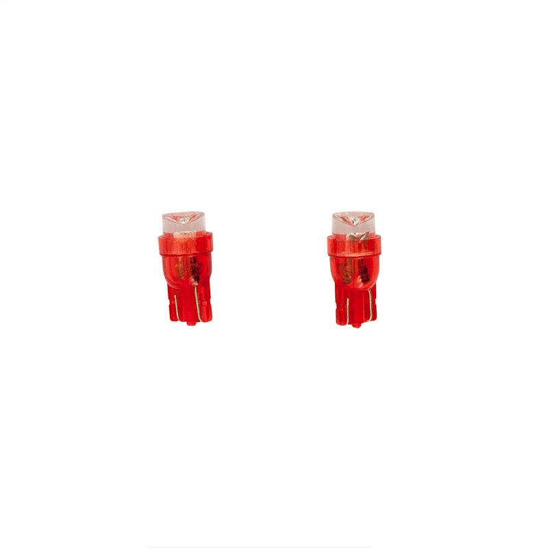 T-8 Ampoules LED 12V Rouge Wide-Angle, set de 2 pièces