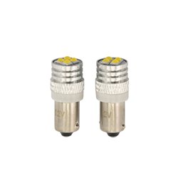 BA9S Ampoules LED 12V Optique-Xenon Blanc, set de 2 pièces
