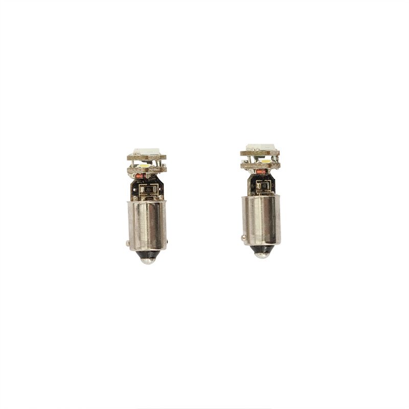 4Q BAX9S (H6) SMD Ampoules 12V Optique-Xenon Blanc, set de 2 pièces, avec soutient CAN-bus